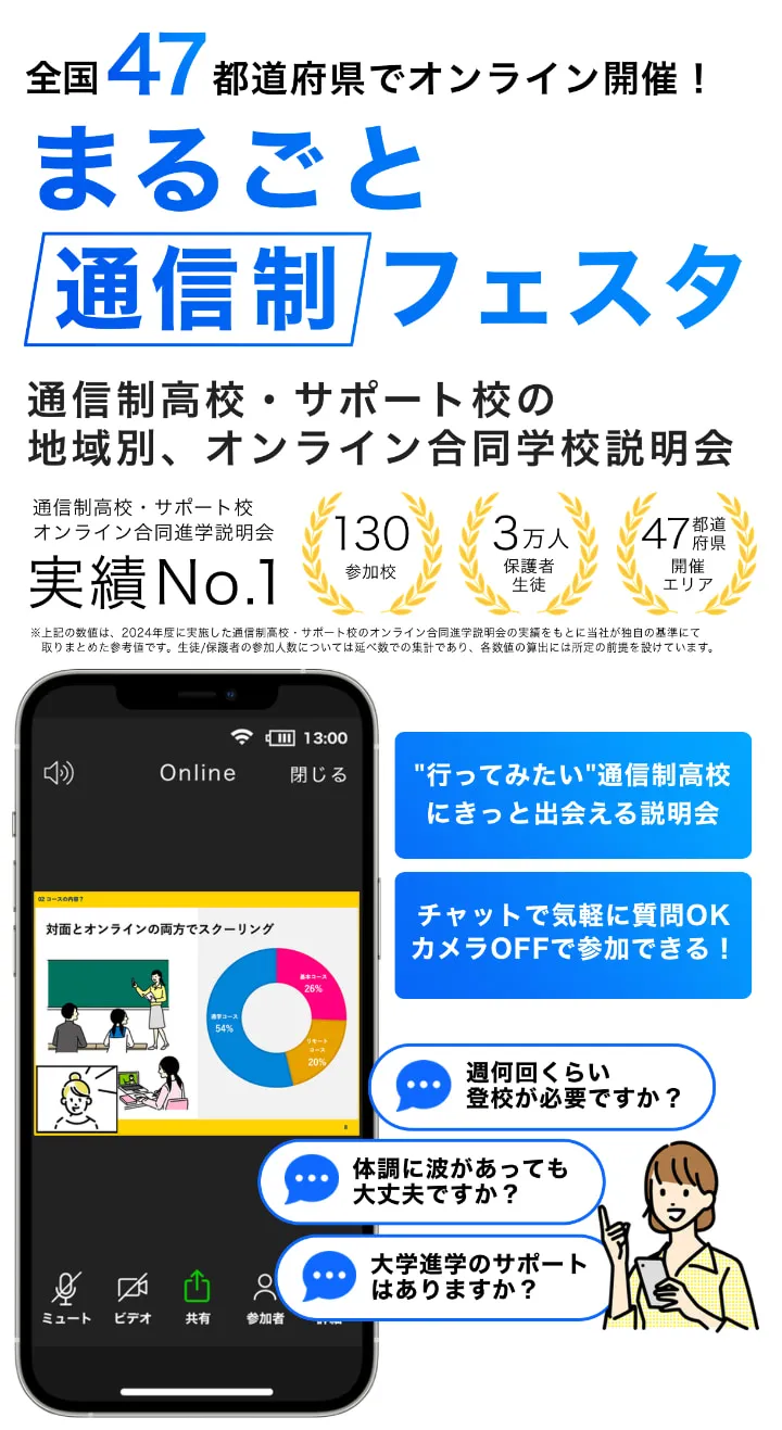 通信制高校の合同説明会